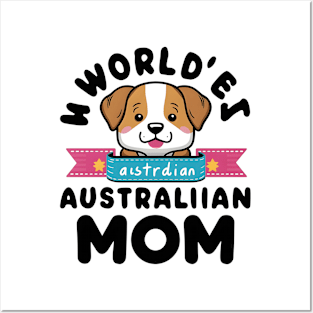 Mini Australian Shepherd Gifts World's Best Aussie Mom Posters and Art